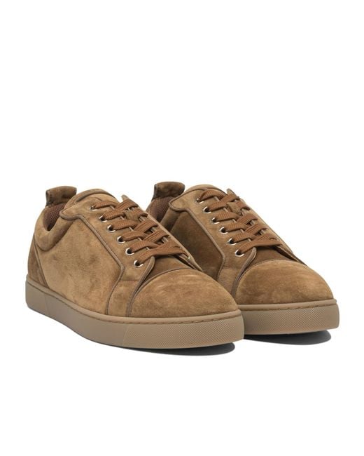 Christian Louboutin Brown Louis Junior Low-Top Sneakers for men