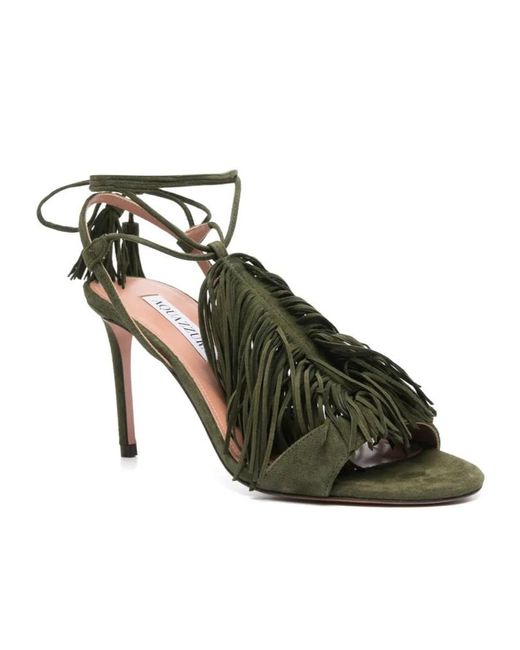 Aquazzura Green Gytane High Heel Sandals