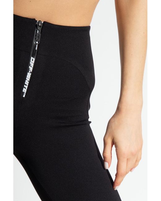 Off-White c/o Virgil Abloh Blue Logo Printed Zip Detailed Shorts