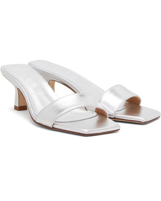 Aeyde White Gilly Sandals