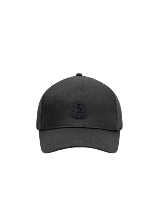 Moncler Black Logo Hat