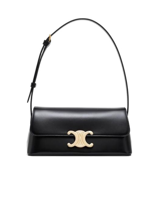 Céline Black Flap Shoulder Bag