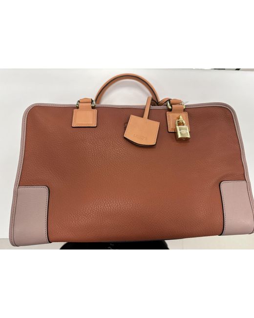 Loewe Brown Logo Tote Bag