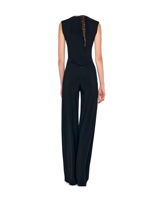 Norma Kamali Blue Sleeveless Jumpsuit