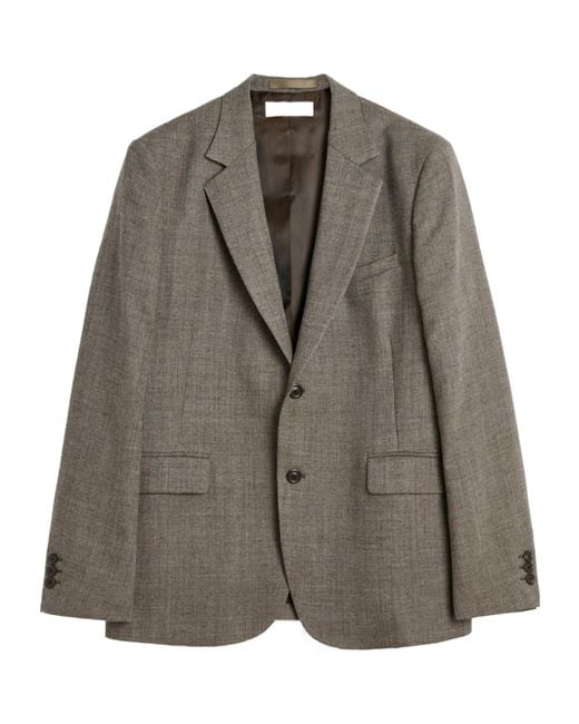Our Legacy Brown Single-Breasted Wool Blazer for men