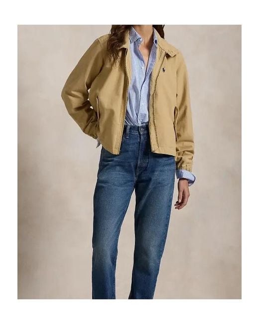 Polo Ralph Lauren Natural High Neck Zipped Jacket