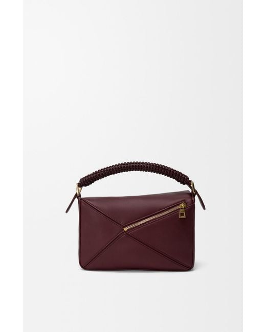 Loewe Purple Small Puzzle Bag