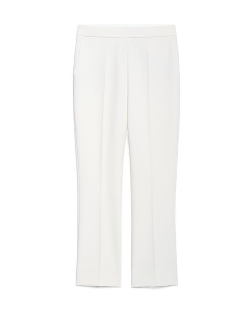 Max Mara White High Waist Regular Fit Pants