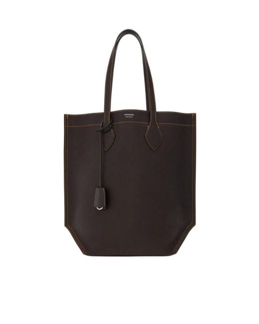 Ferragamo Black Ferragamo Contrast Stitch Shoulder Bag for men