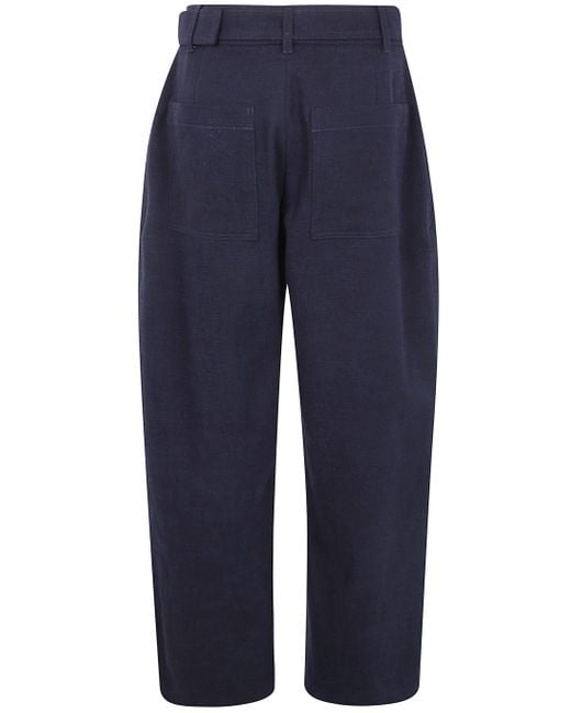 Studio Nicholson Blue Doring Belt Trousers