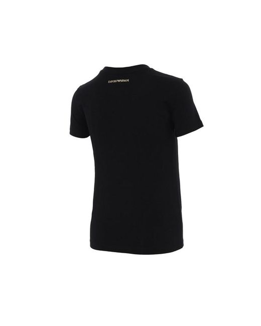 Emporio Armani Black Decal T-Shirt