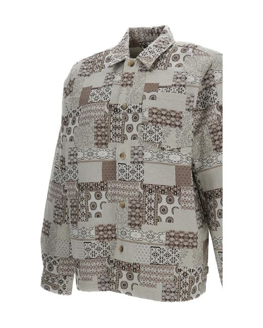 Les Deux Gray Long-Sleeved Shirt for men