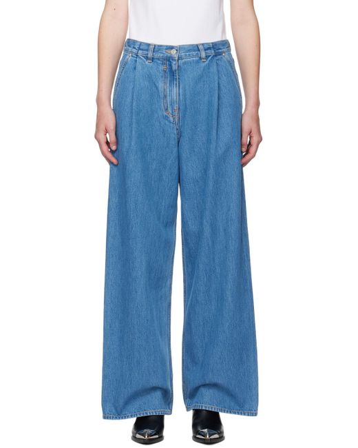 Givenchy Blue Wide-Leg Baggy Jeans