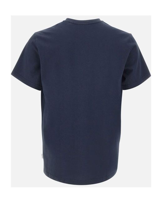 Aspesi Blue Silenzio Logo T-Shirt for men