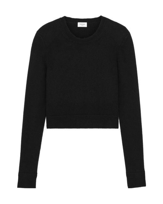 Saint Laurent Black Long-Sleeved Sweater