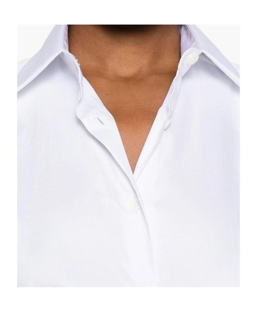 Mazzarelli White Long-Sleeve Button-Up Shirt