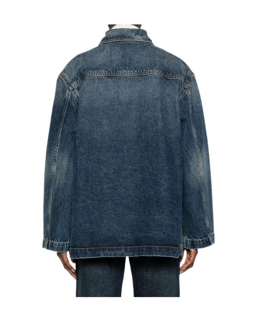 Nili Lotan Blue Flap-Pocket Jacket