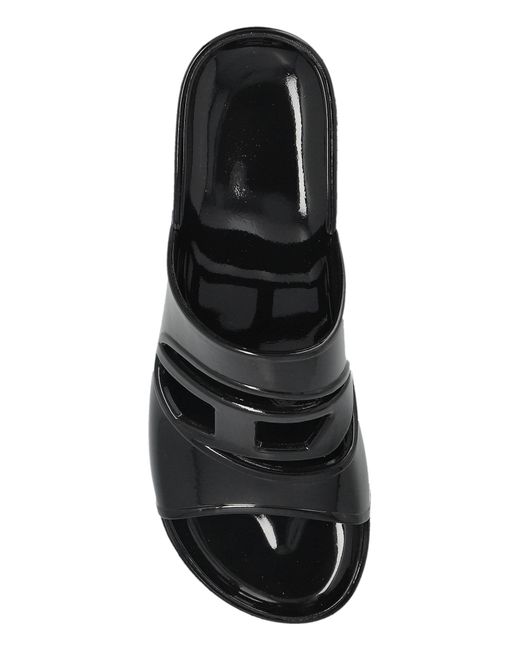 DIESEL Black Sa-Bonnie Heeled Slippers