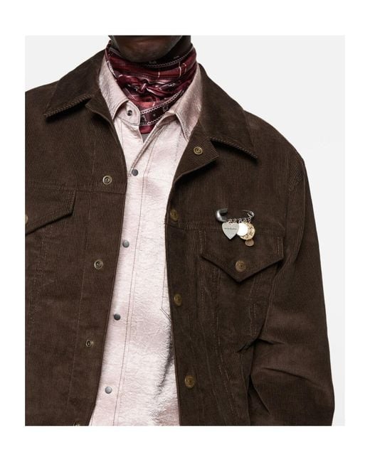 Acne White Brooch With Charms for men
