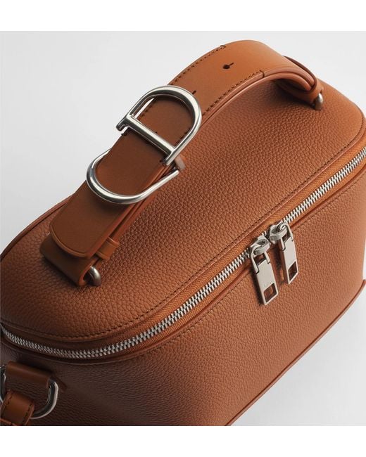 Dior Brown Archie Zipped Bag With Strap for men