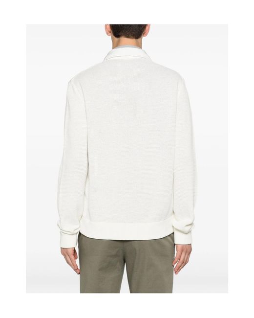Herno White Zip-Fastening Long-Sleeve Jacket for men