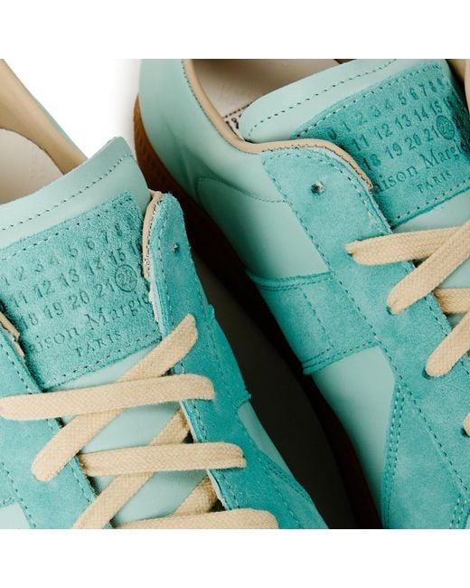 Maison Margiela Blue Retro Sneakers for men