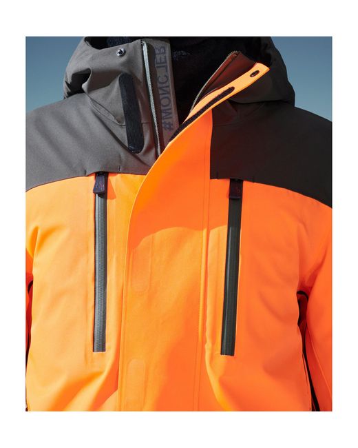 Moncler Orange Cerniat Ski Jacket for men