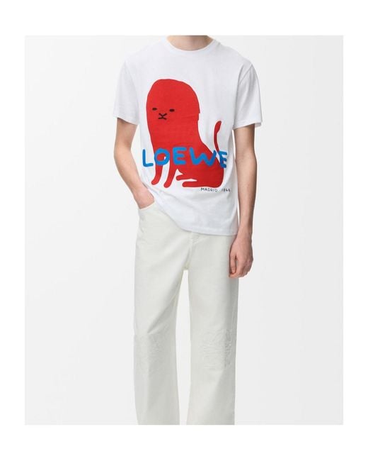Loewe White Regular Fit T-Shirt