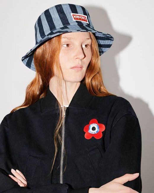KENZO Black Target Zip-Up Bomber Jacket