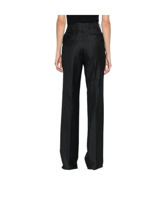 Tom Ford Black Striped Casual Trousers