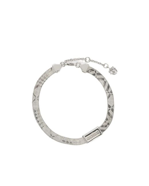 Burberry Metallic Engraved Check Bracelet for men