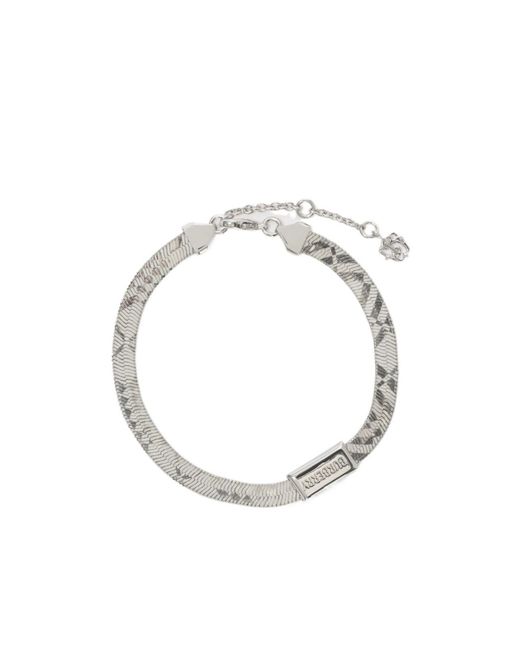 Burberry Metallic Engraved Check Bracelet for men