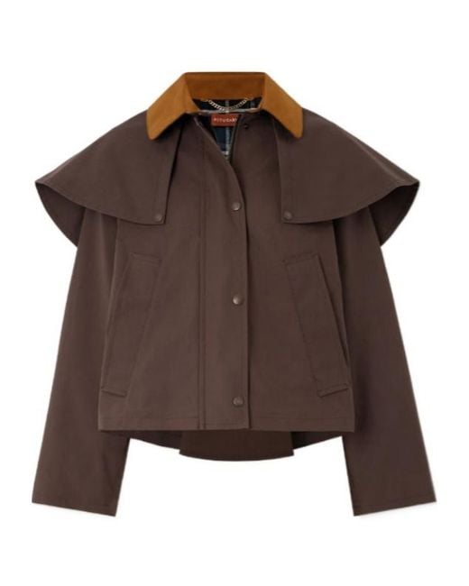 Altuzarra Brown Suede Trimmed Cotton Canvas Jacket