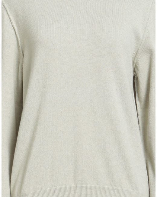 Maison Margiela Gray Solid Color Cashmere Knit Sweater