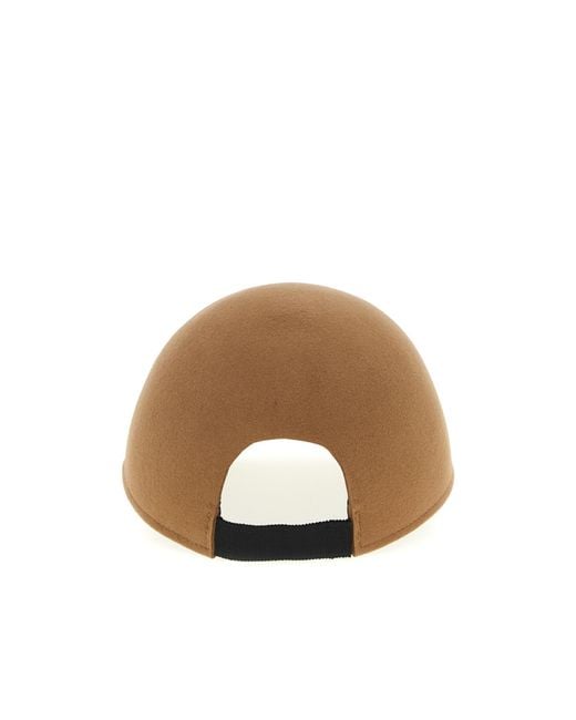 Maison Michel Brown 'Tiger' Cap