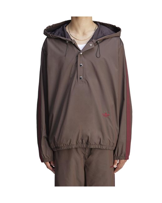 Adidas Brown Originals X Wales Bonner Anorak Jacket for men