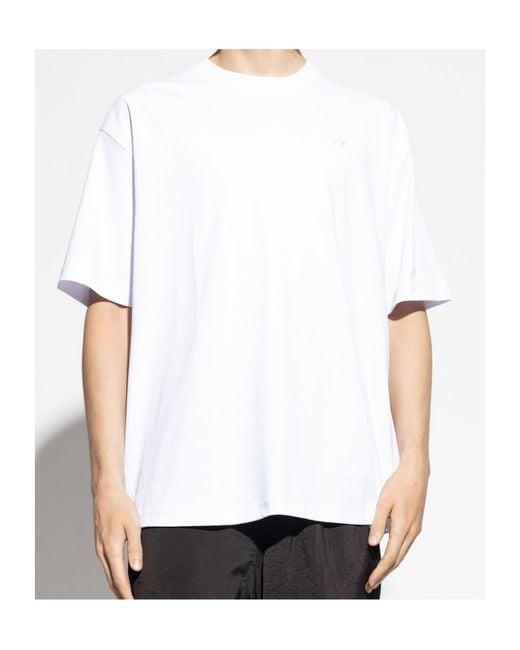 DIESEL White Boggy Graphic-Print T-Shirt for men