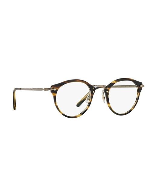Oliver Peoples White Op-505 Round Frame Glasses for men