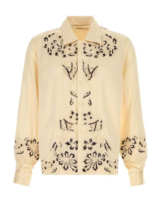 Bode Metallic Phantasm Embroidered Long Sleeved Shirt for men