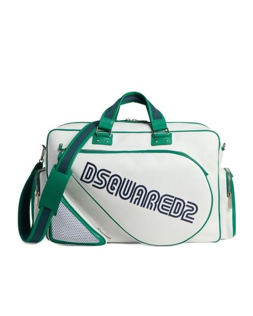 DSquared² Green Logo-Embroidered Tote Bag for men