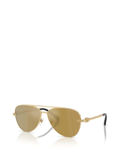 Versace Metallic Pilot-Frame Sunglasses for men