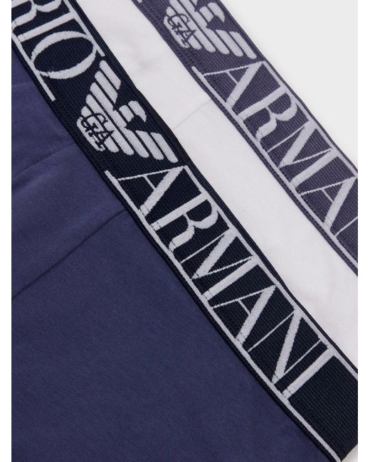 Emporio Armani Blue Elastic Waist Underwear Two-Piece for men