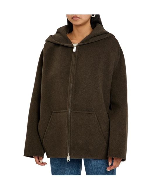 Khaite Green Dolem Hooded Wool Jacket