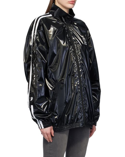 Doublet Black Patent-Finish Track Jacket for men
