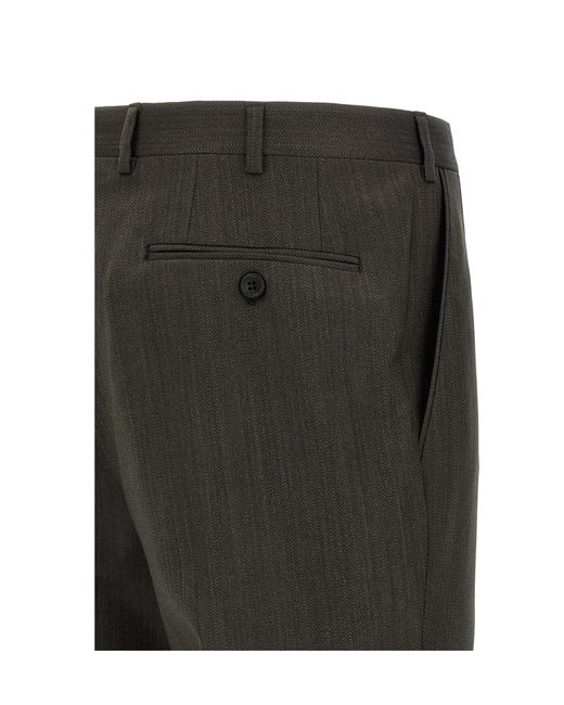 Brioni Black Long-Sleeved Blazer And Trousers Set for men