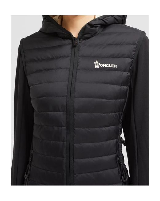 Moncler Black Grenoble Padded Zip-Up Hoodie