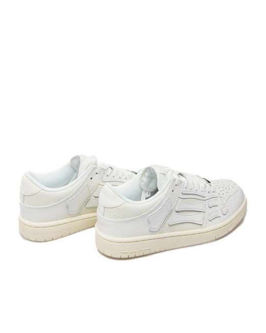 Amiri White Bone Patch Low-Top Sneakers for men