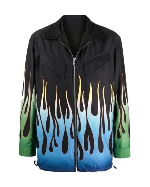 KENZO Blue Zipper Casual Jacket for men