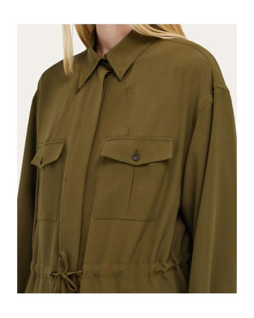 Ferragamo Green Safari Over Shirt
