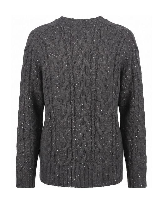 P.A.R.O.S.H. Gray Crew-Neck Sweater